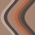 Broad Curvy Retro Stripe Wallpaper