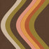 Broad Curvy Retro Stripe Wallpaper
