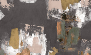 Abstract Painterly Wallpaper- Grey dark