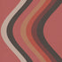 Broad Curvy Retro Stripe Wallpaper