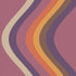 Broad Curvy Retro Stripe Wallpaper