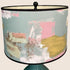 Painterly Abstract Lampshade - duck egg