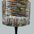 Vintage mid - century fabric Lampshade - 21 h x 30 d cm