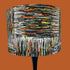 Vintage mid - century fabric Lampshade - 21 h x 30 d cm
