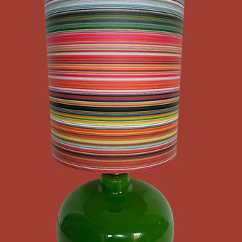 Multi fine striped Lampshade - 30 h x 26 d cm
