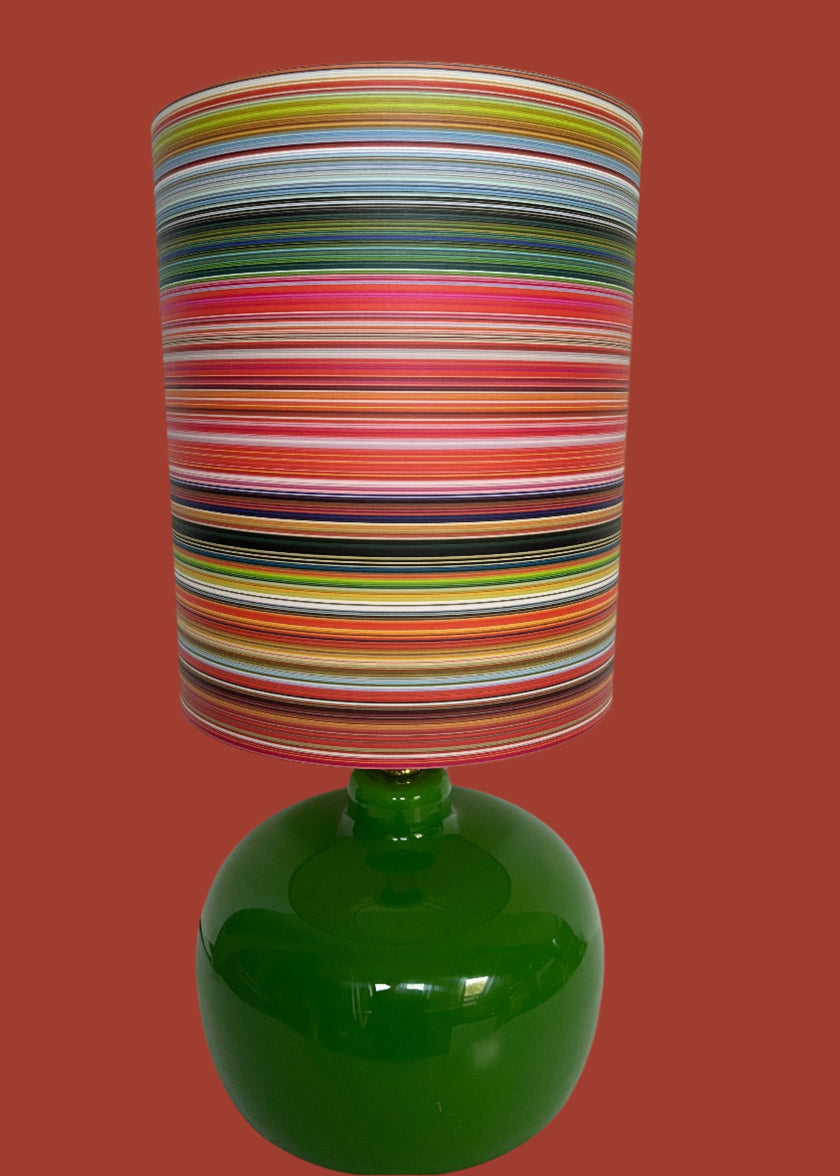Multi fine striped Lampshade - 30 h x 26 d cm