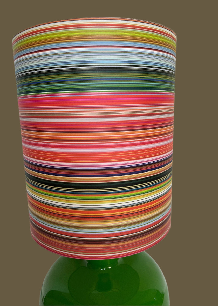 Multi fine striped Lampshade - 30 h x 26 d cm
