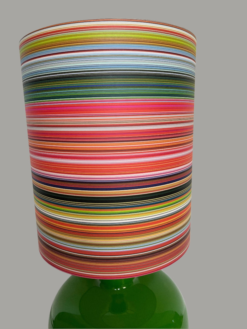 Multi fine striped Lampshade - 30 h x 26 d cm