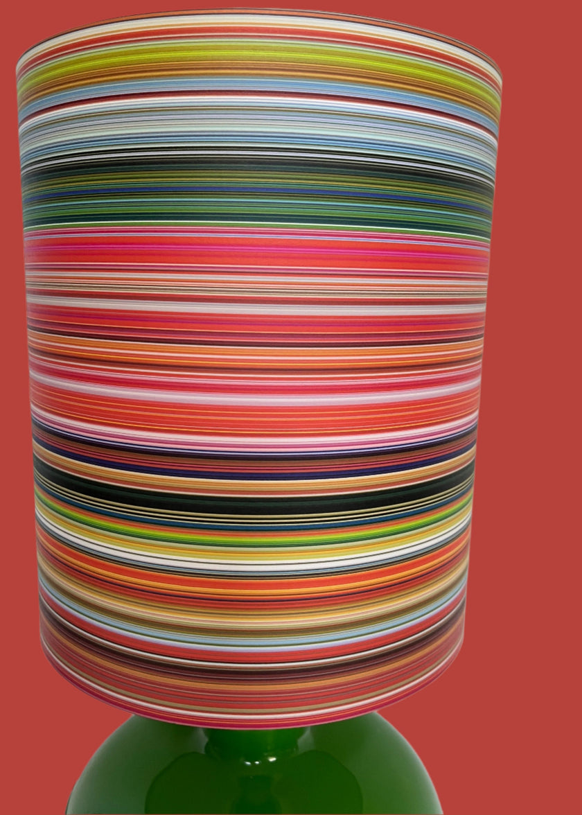 Multi fine striped Lampshade - 30 h x 26 d cm