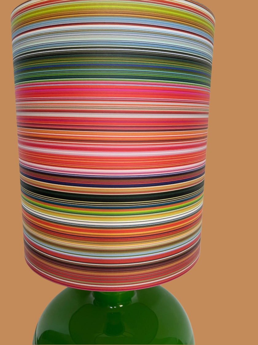 Multi fine striped Lampshade - 30 h x 26 d cm