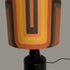 Retro geometric Lampshade - Terracotta + yellow