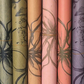 Aquatint Large Panel Floral Wallpaper