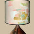 Large Painterly Abstract Lamp shade -  pale pink