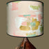 Large Painterly Abstract Lamp shade -  pale pink