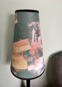 Painterly Abstract Lamp shade - bottle