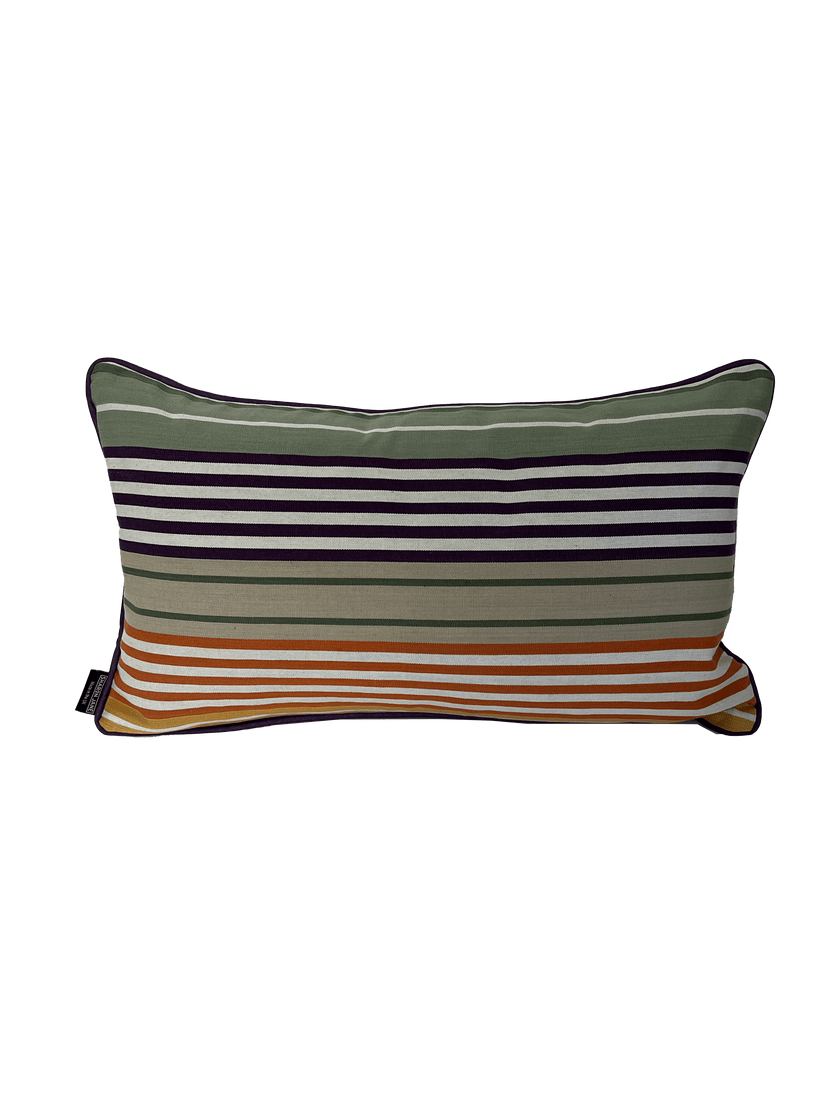 Cotton Striped Cushion - Multi