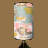 Tall Painterly Abstract Lampshade - duck egg