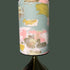 Tall Painterly Abstract Lampshade - duck egg