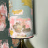 Tall Painterly Abstract Lampshade - duck egg