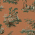Vintage Oriental Wallpaper - Coral