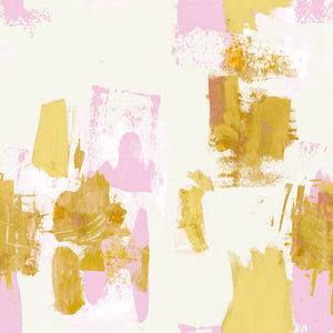 Abstract Painterly Wallpaper - White
