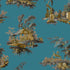 Vintage Oriental Wallpaper - Turquoise