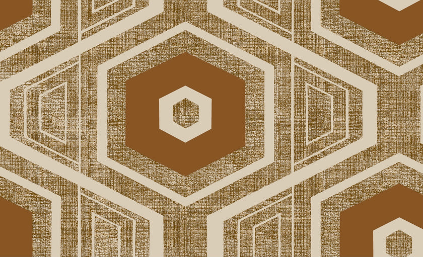 Retro Textured Polygon Wallpaper