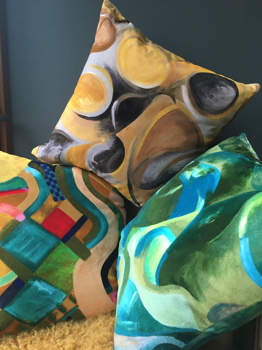 Strata Velvet Cushion