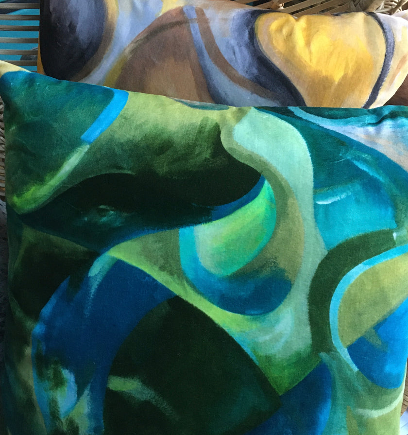 Strata Velvet Cushion