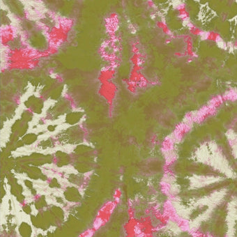 Tie Dye Circle Wallpaper - Olive