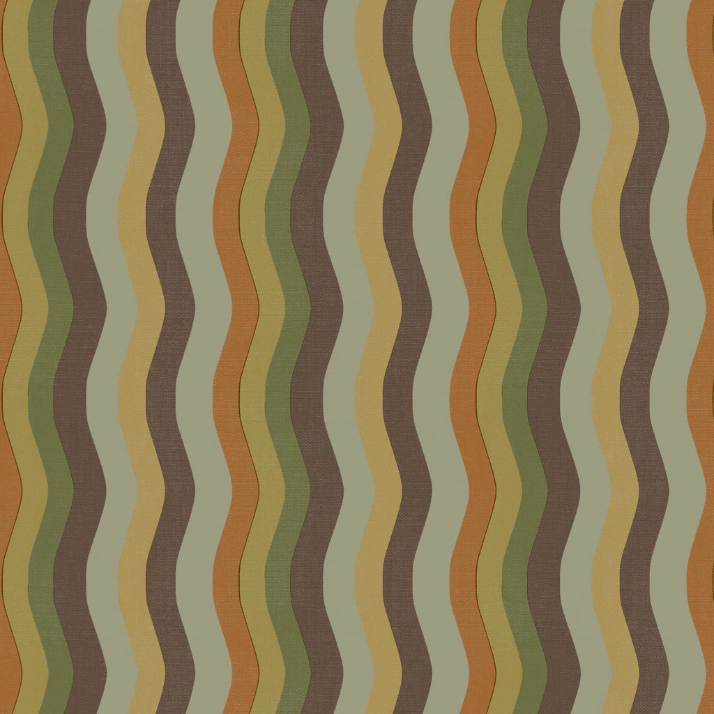 Wavy Stripe Wallpaper - Green
