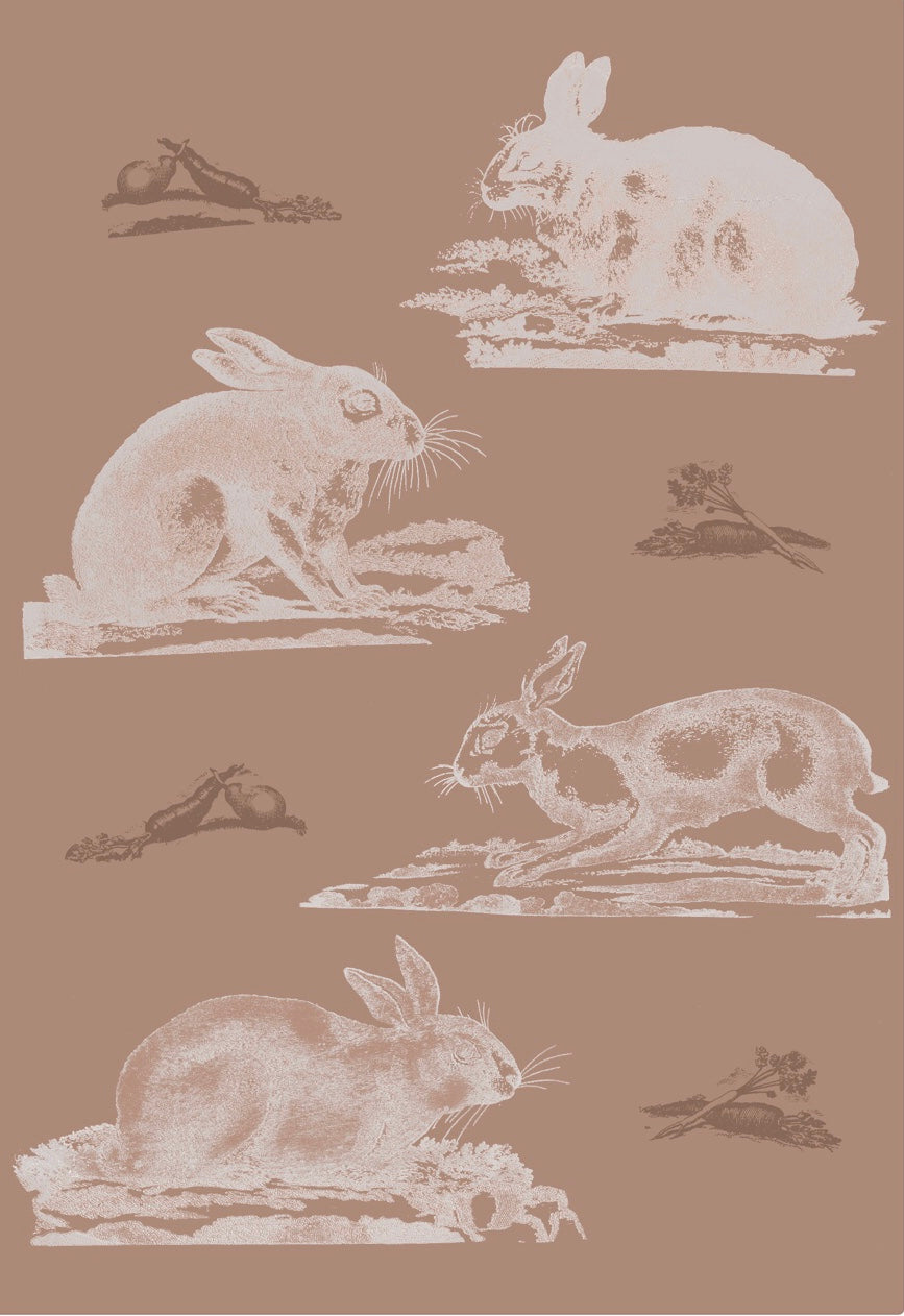 Rabbits Wallpaper - Plaster