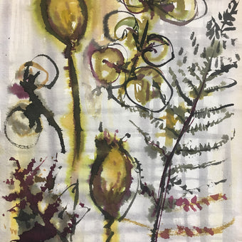Fern Studies Watercolour Painting