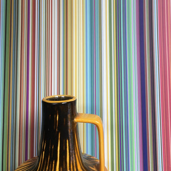 Fine Stripe Wallpaper - Multicoloured