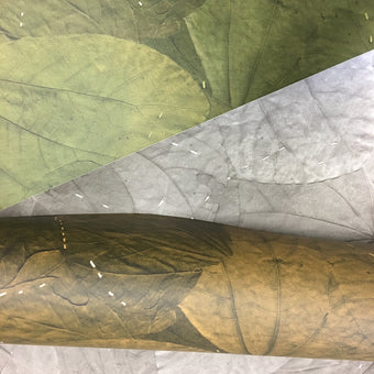 Stitched Leaf Wallpaper