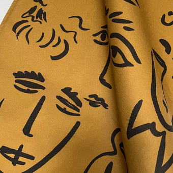 Faces Linen Tea Towel