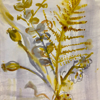 Ferns Watercolour Painting