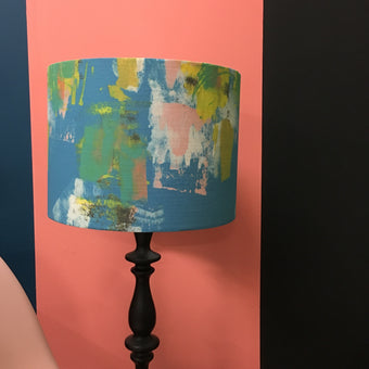 Abstract Turquoise Lampshade