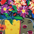 Yellow Spotted Vase Painting