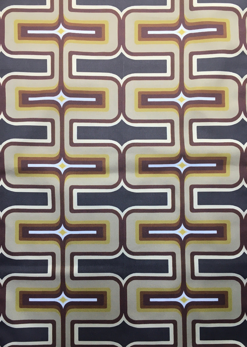 Retro Geometric Tea Towel