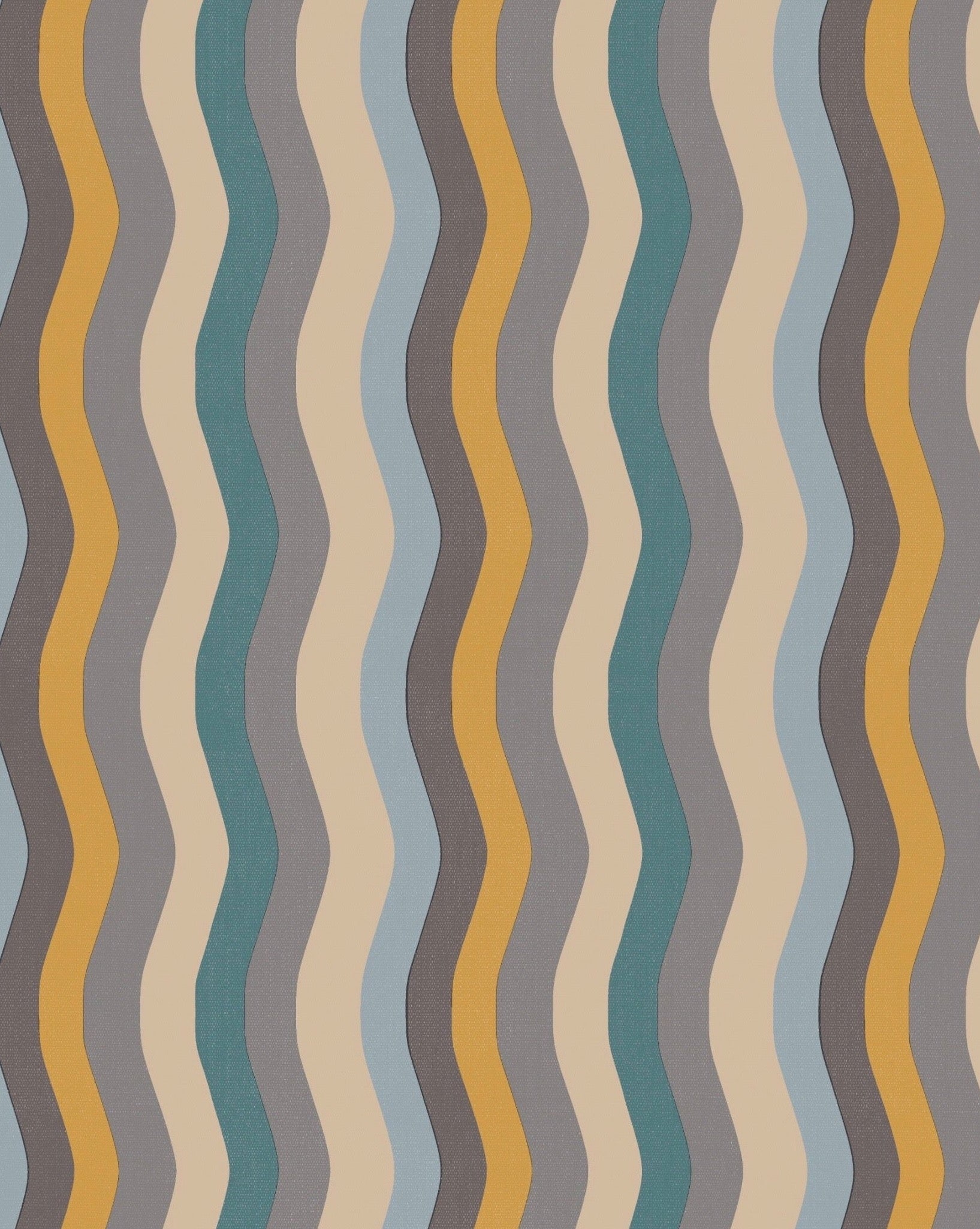 Wavy Stripe Wallpaper