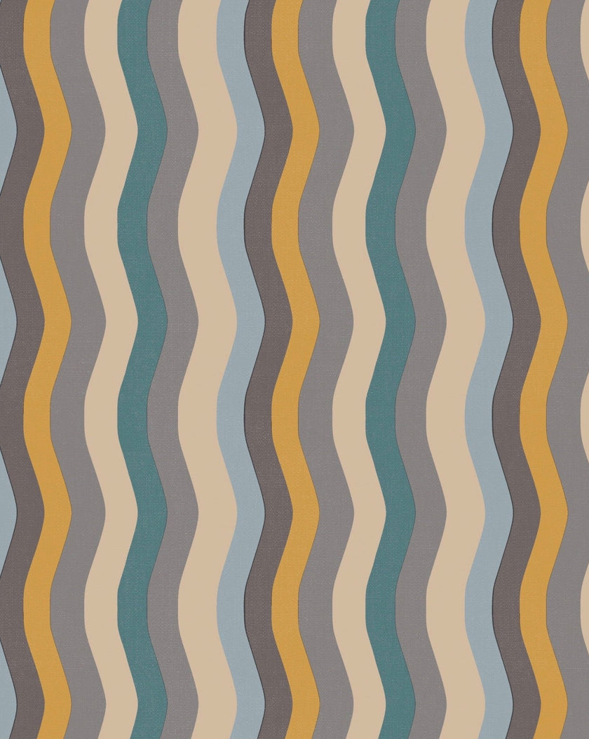 Wavy Stripe Wallpaper