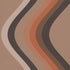 Broad Curvy Retro Stripe Wallpaper