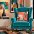 Abstract painterly Velvet Cushion - Dusky