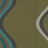 Broad Curvy Retro Stripe Wallpaper