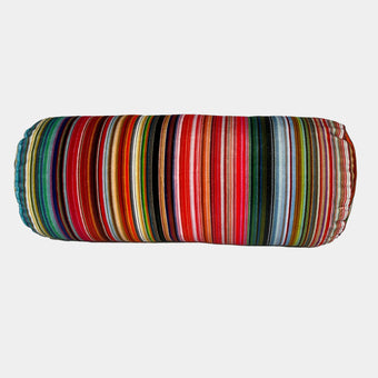 Fine Stripe Velvet bolster Cushion