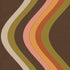 Broad Curvy Retro Stripe Wallpaper