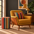 Fine Stripe Velvet Cushion