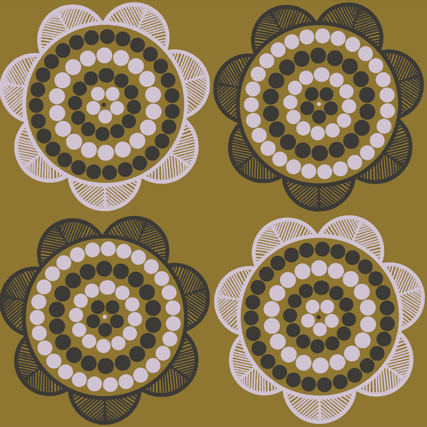 Retro Daisy Wallpaper