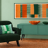 Combed Stripe Cushion - Apple